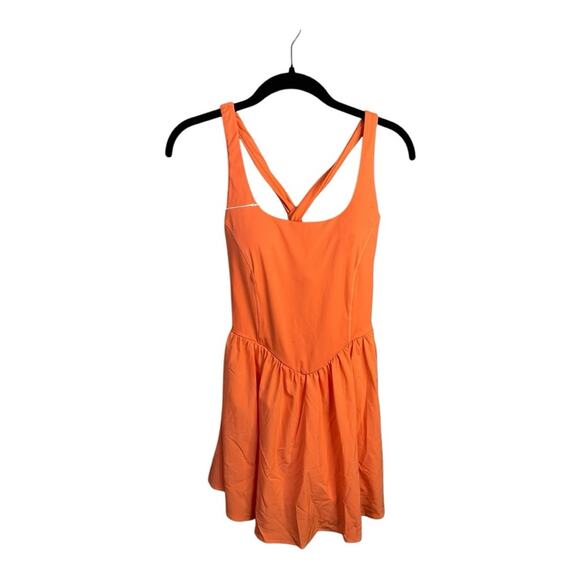 Halara Breezeful 2-in-1 Corset Mini Activewear Dress in Blush Orange Size S NWT - Picture 4 of 10